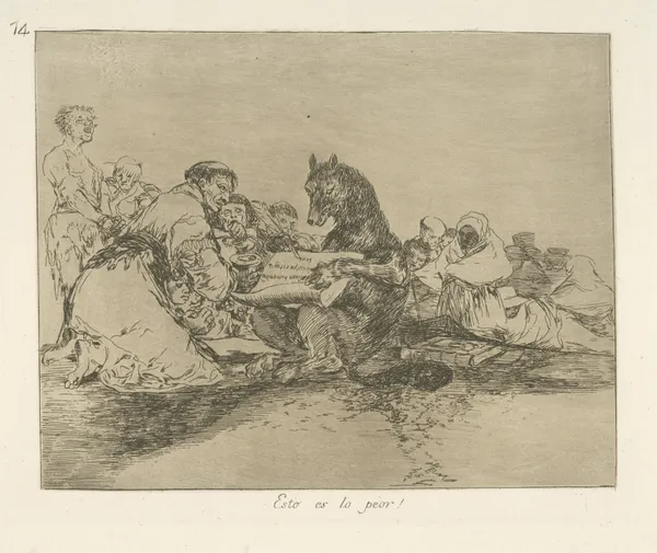 Esto es lo peor! av Francisco de Goya