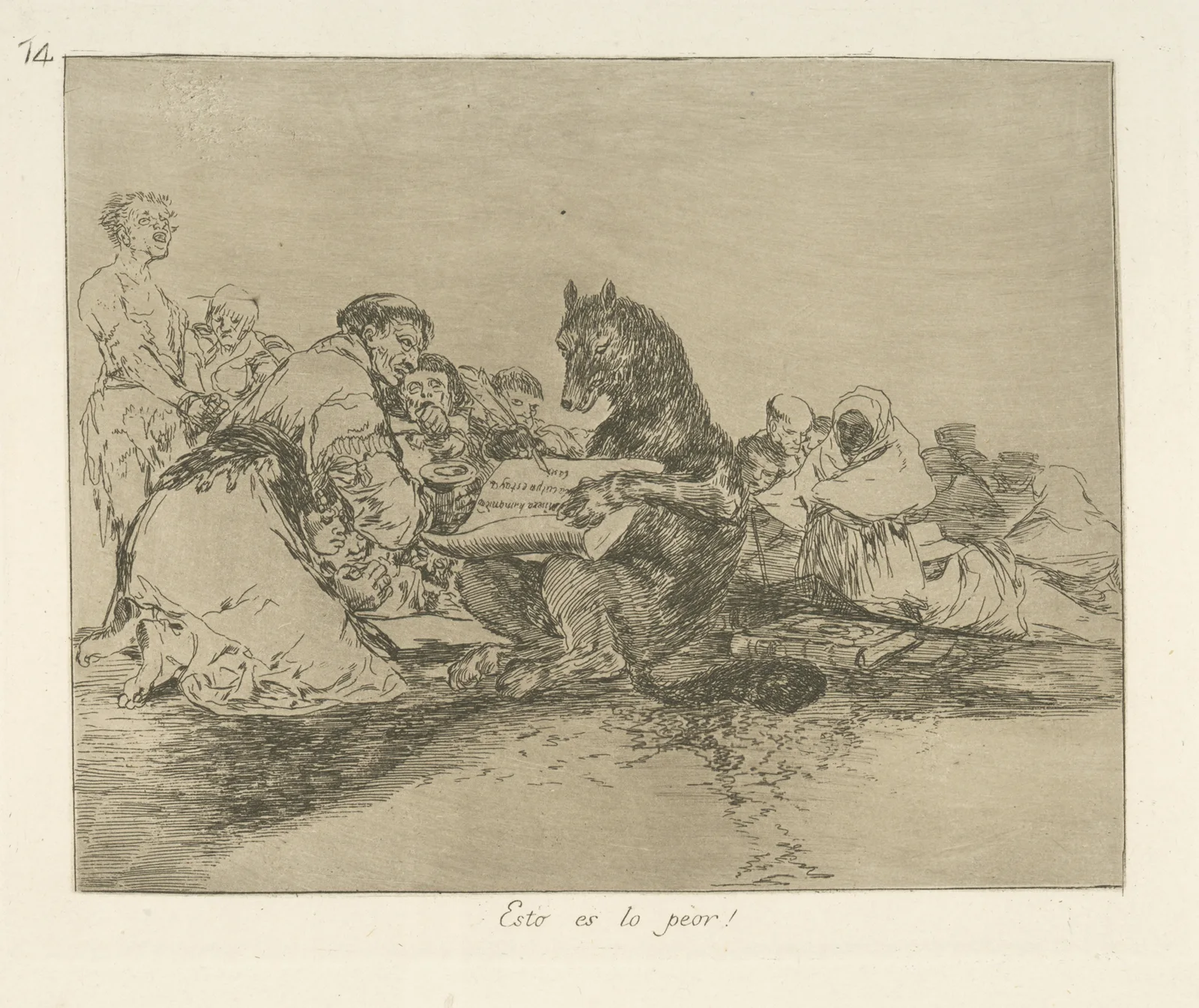 Esto es lo peor! av Francisco de Goya