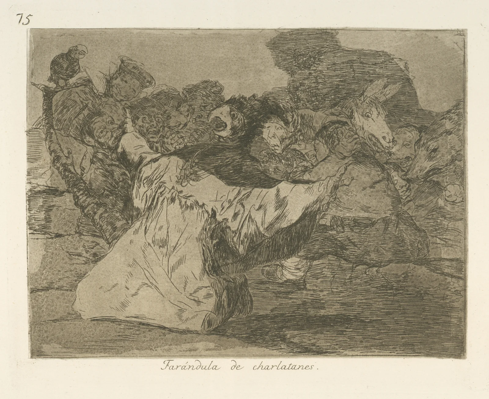 Farándula de charlatanes av Francisco de Goya