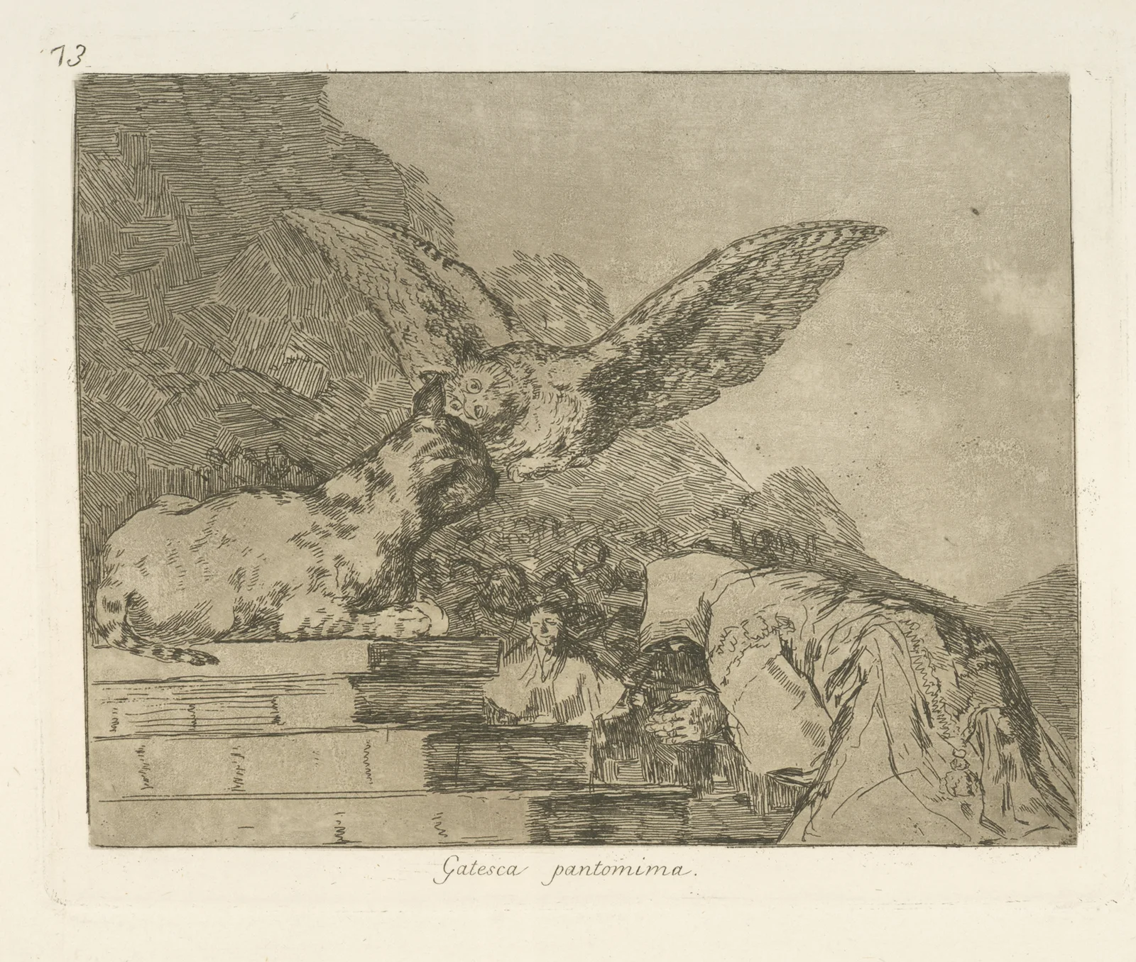 Gatesca pantomima av Francisco de Goya