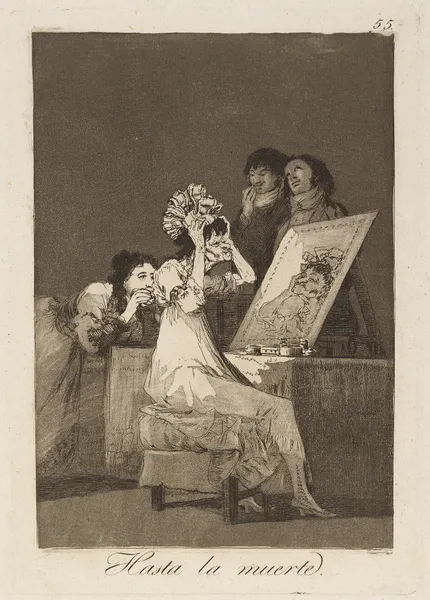 Hasta la muerte. (Until death.) av Francisco de Goya