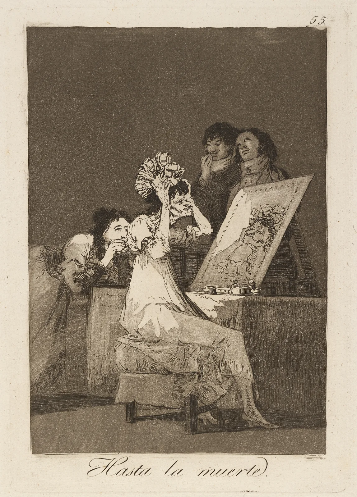 Hasta la muerte. (Until death.) av Francisco de Goya