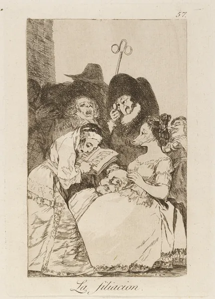 La filiacion. (The filiation.) av Francisco de Goya