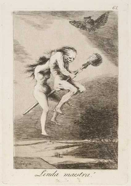 Linda maestra! (Pretty teacher!) av Francisco de Goya