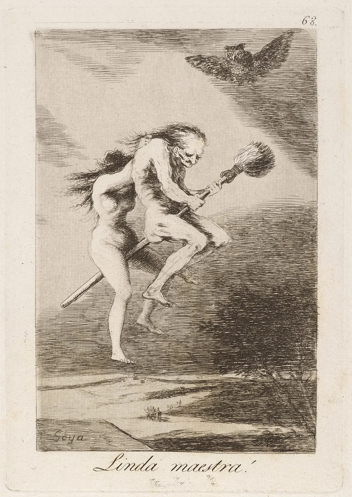 Linda maestra! (Pretty teacher!) av Francisco de Goya