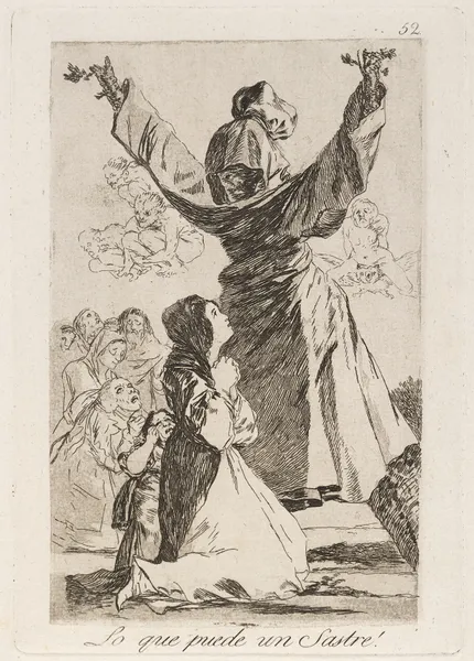 Lo que puede un Sastre! (What a tailor can do!) av Francisco de Goya