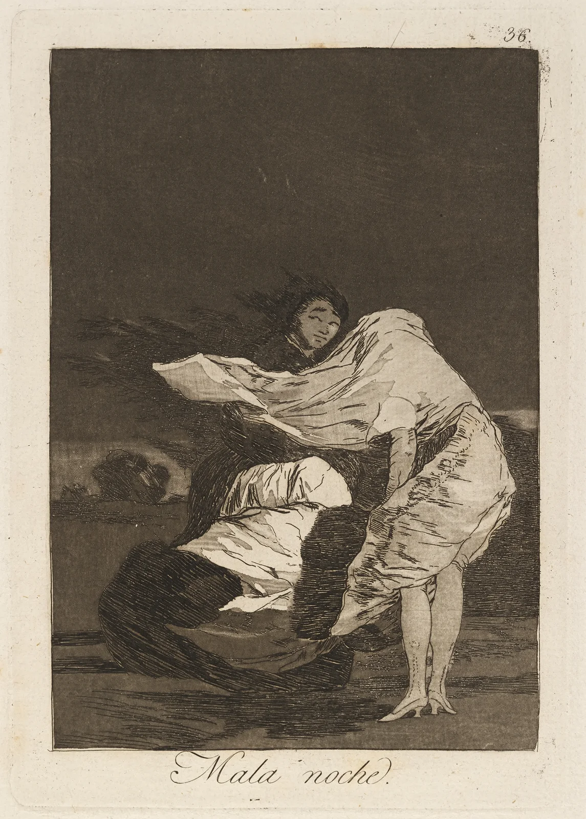 Mala noche. (A bad night.) av Francisco de Goya