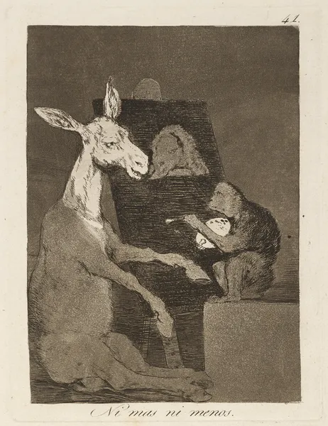 Ni mas ni menos. (Neither more nor less.) av Francisco de Goya