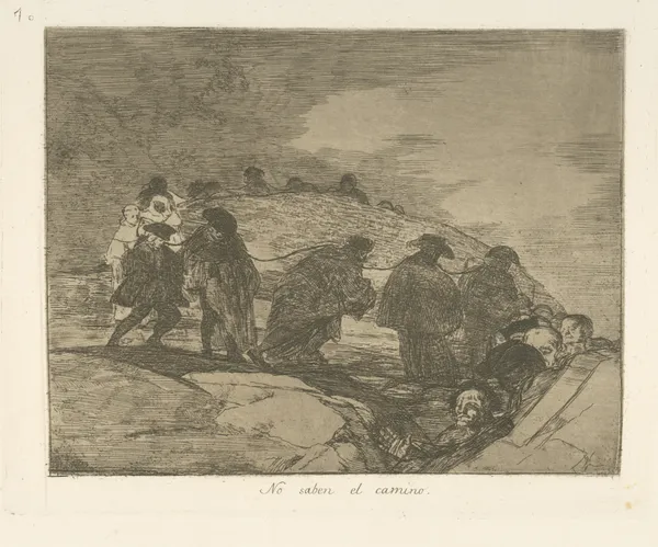 No saben el camino av Francisco de Goya