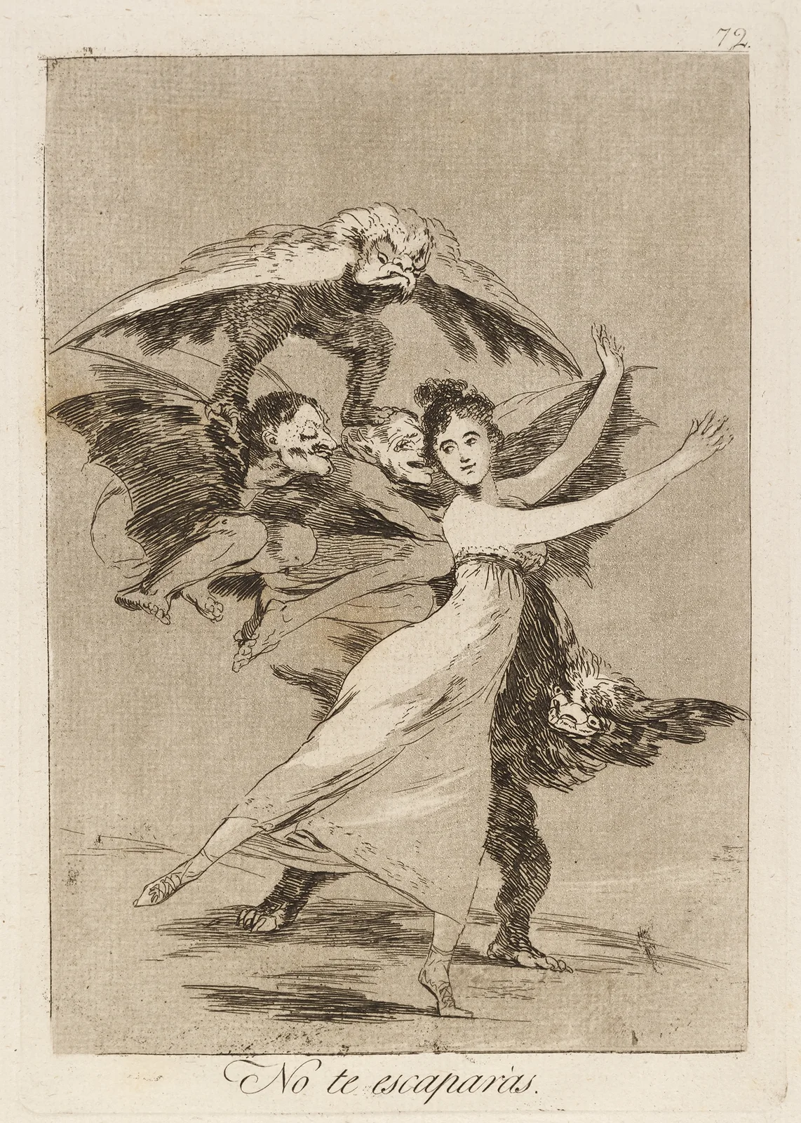 No te escaparás. (You will not escape.) av Francisco de Goya