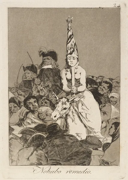 Nohubo remedio. (Nothing could be done about it.) av Francisco de Goya