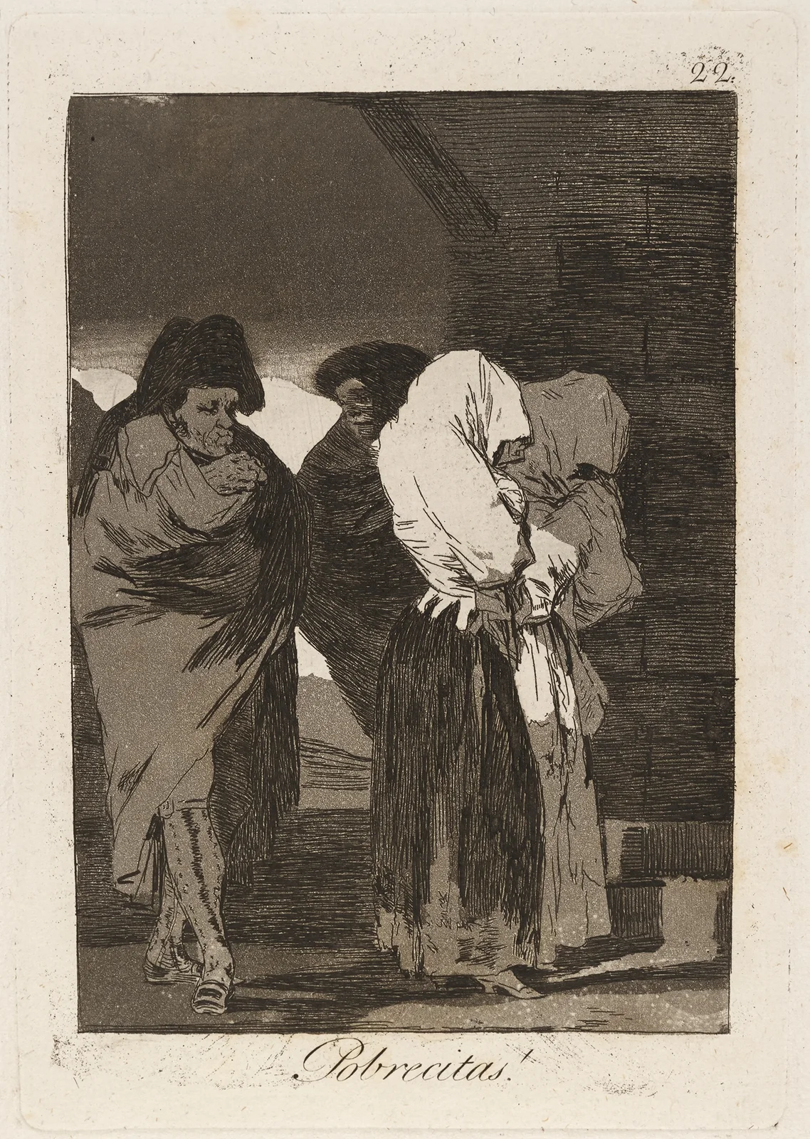Pobrecitas! (Poor little girls!) av Francisco de Goya