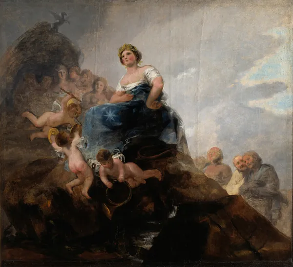 Poetry and Poets av Francisco de Goya