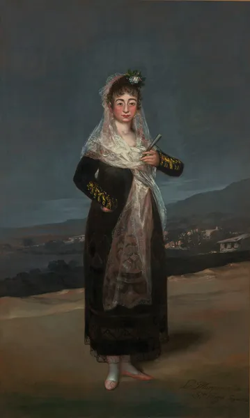 Portrait of the Marquesa de Santiago av Francisco de Goya