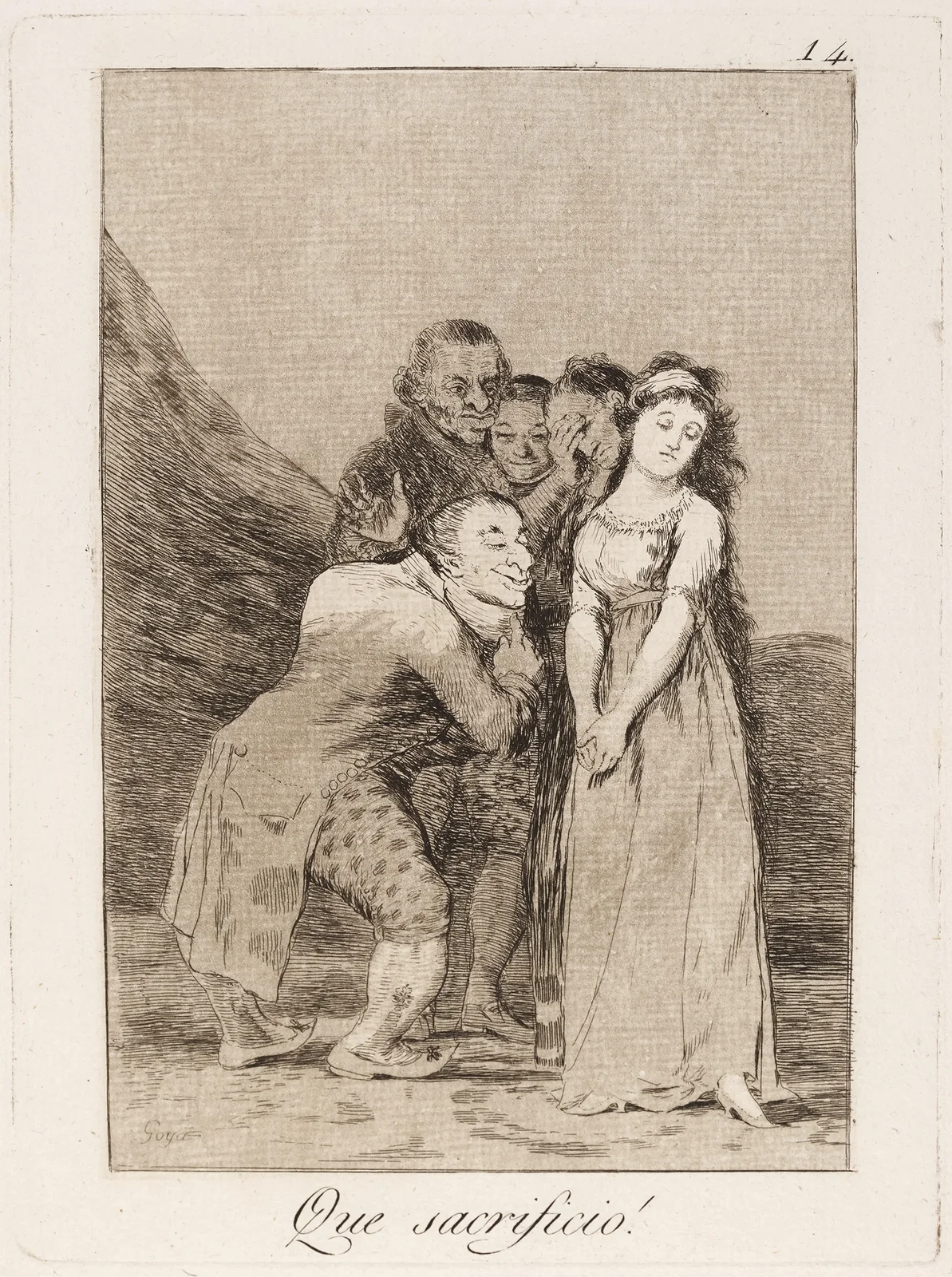 Que sacrificio! (What a sacrifice!) av Francisco de Goya