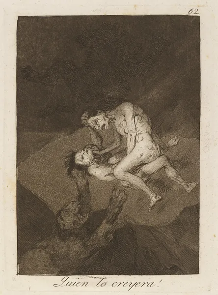 Quien lo creyera! (Who would have thought it!) av Francisco de Goya