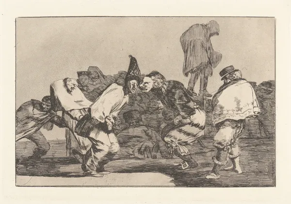 Rejoice, Carnival, for Tomorrow Thou Wilt Be Ashes [Carnival Folly] (Alegrias Antruejo, que Mañana Seras Ceniza [Disparate de Carnabal]) av Francisco de Goya