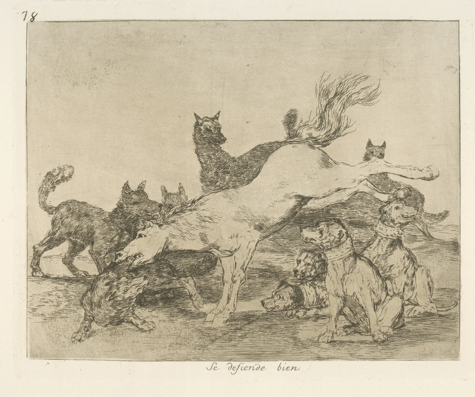 Se defiende bien av Francisco de Goya