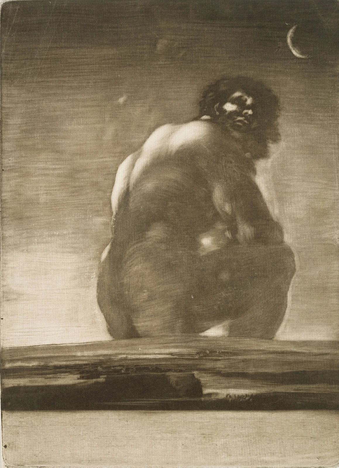 Seated Giant av Francisco de Goya