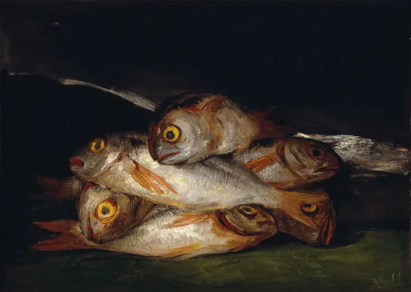 Still Life With Golden Bream av Francisco de Goya