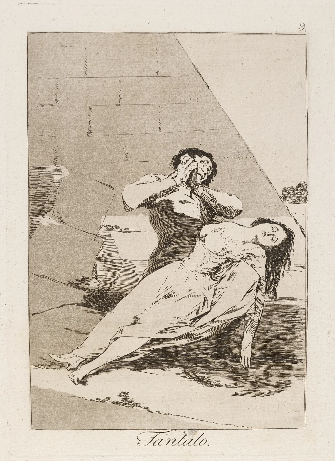 Tantalo. (Tantalus.) av Francisco de Goya