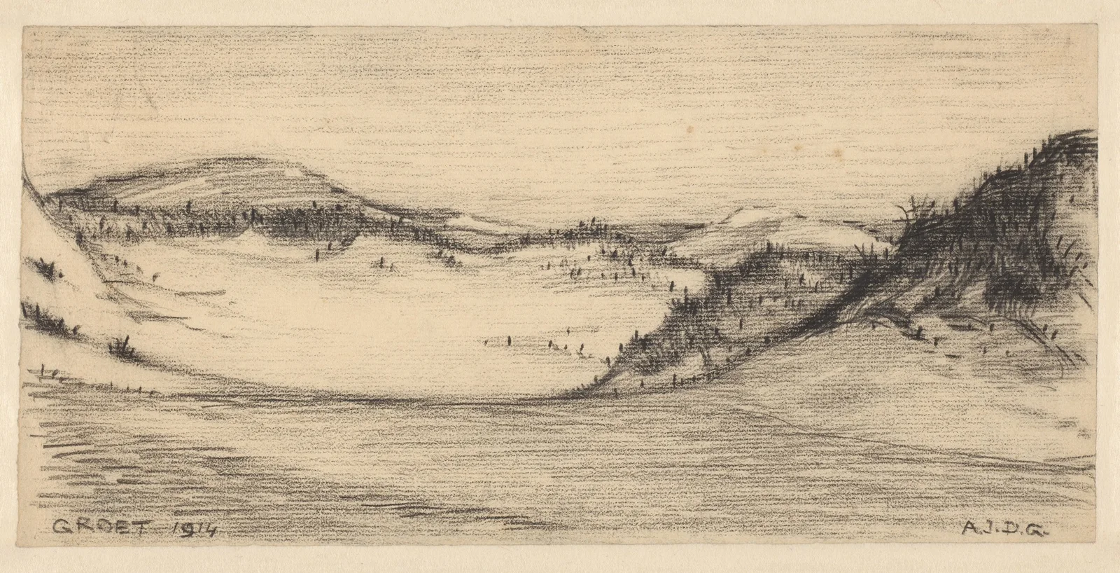 Dune landscape near Groet av Julie de Graag