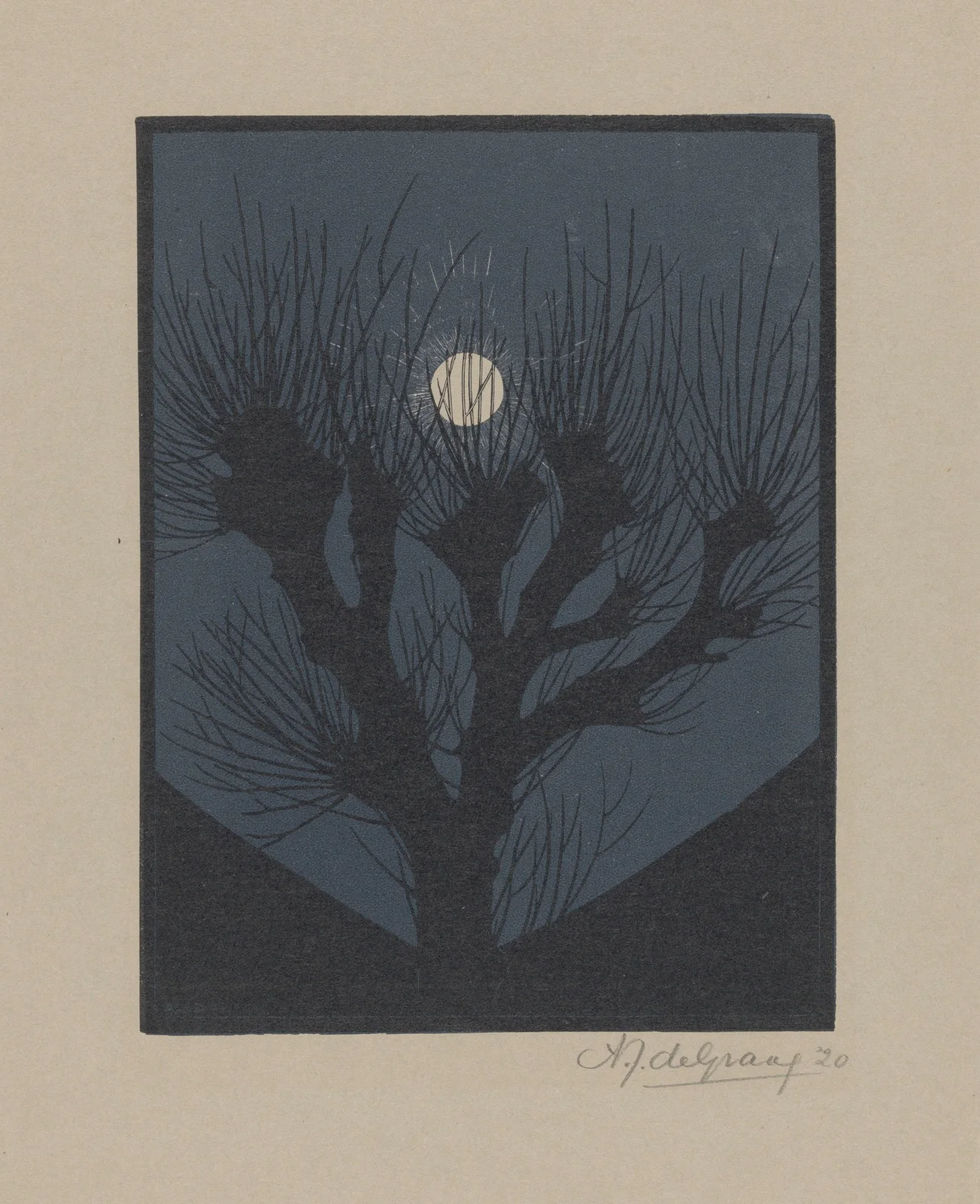 Moonlit night av Julie de Graag