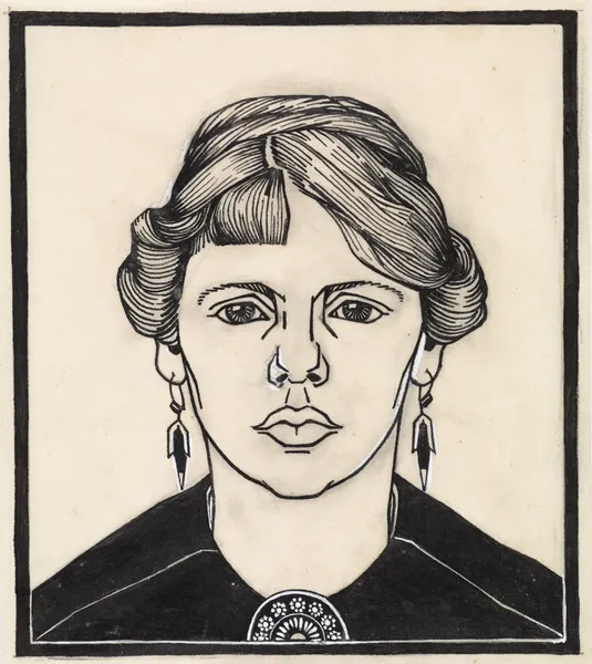 Portrait of a woman av Julie de Graag