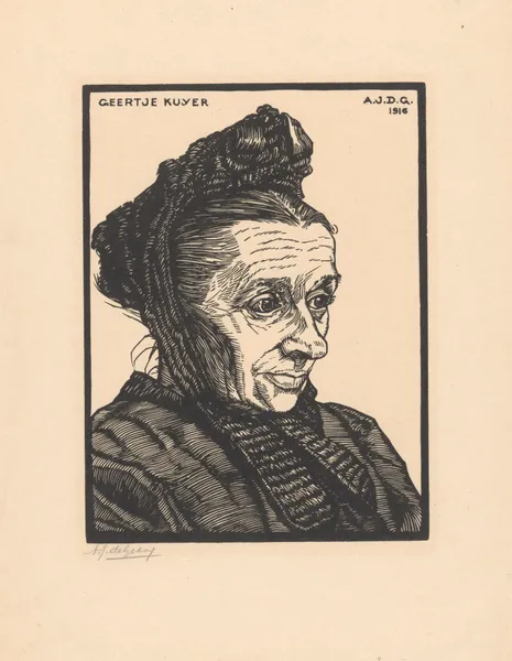 Portrait of Geertje Kuijer av Julie de Graag