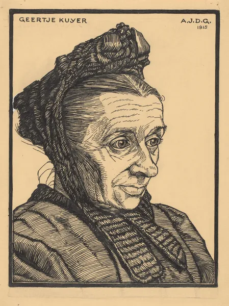 Portrait of Geertje Kuyer. Laren av Julie de Graag