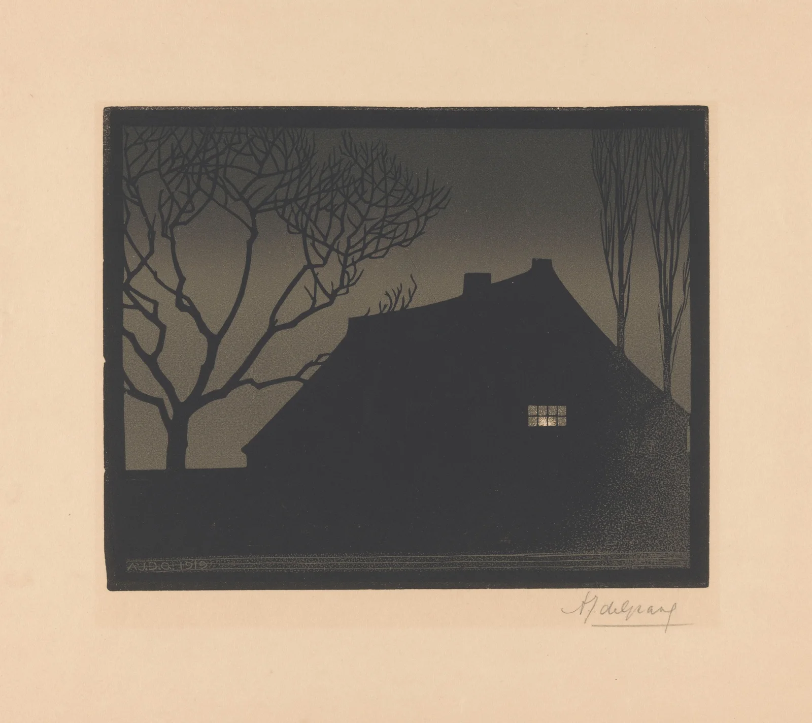Winter evening av Julie de Graag