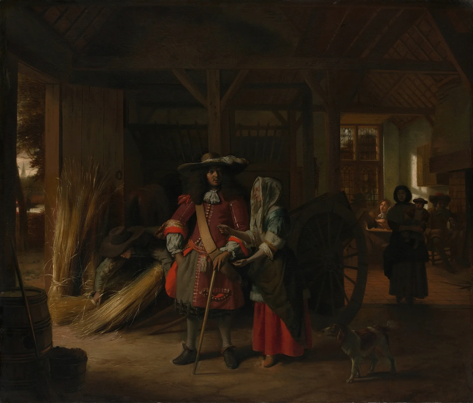 Paying the Hostess av Pieter De Hooch