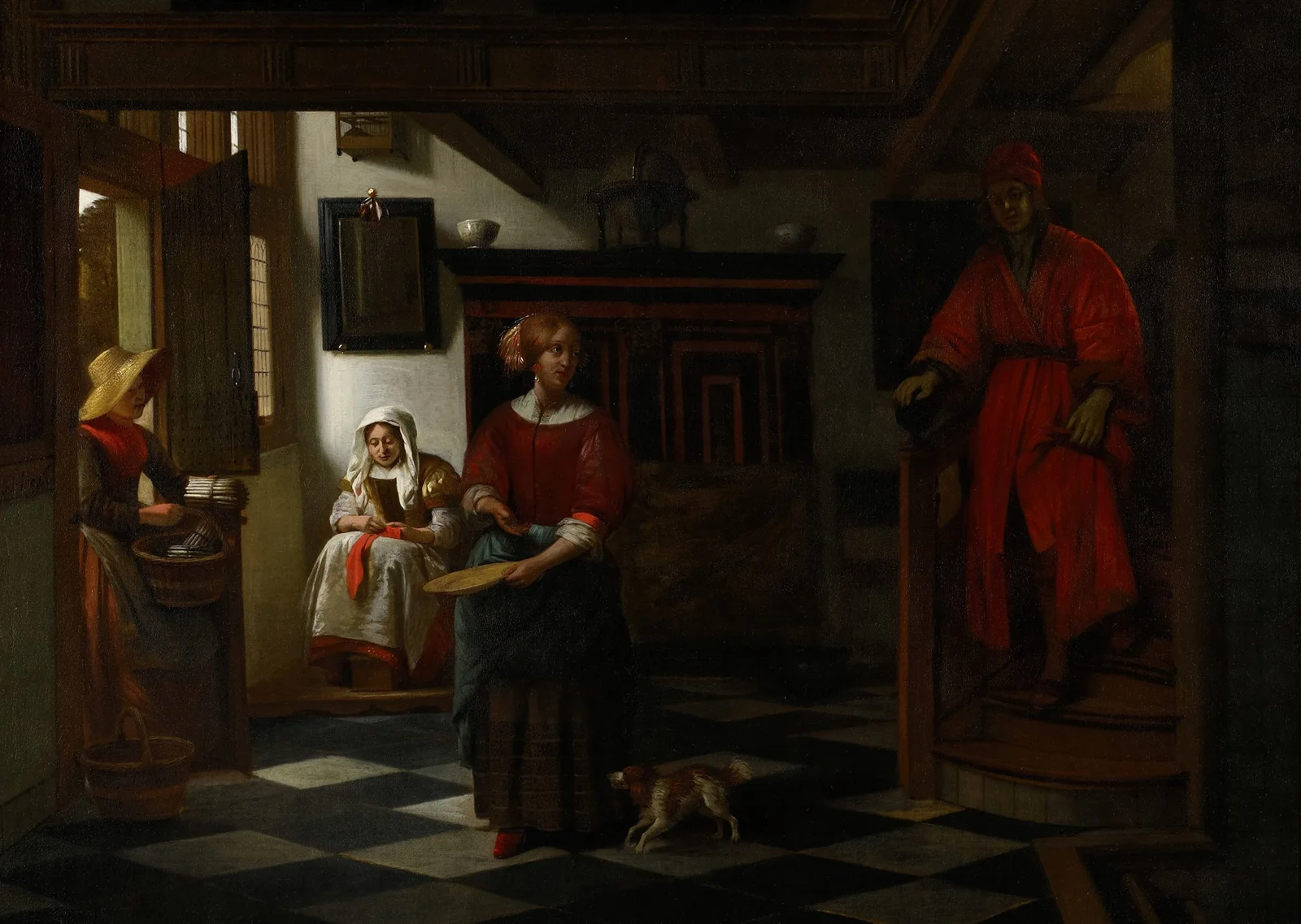 The Asparagus Vendor av Pieter De Hooch