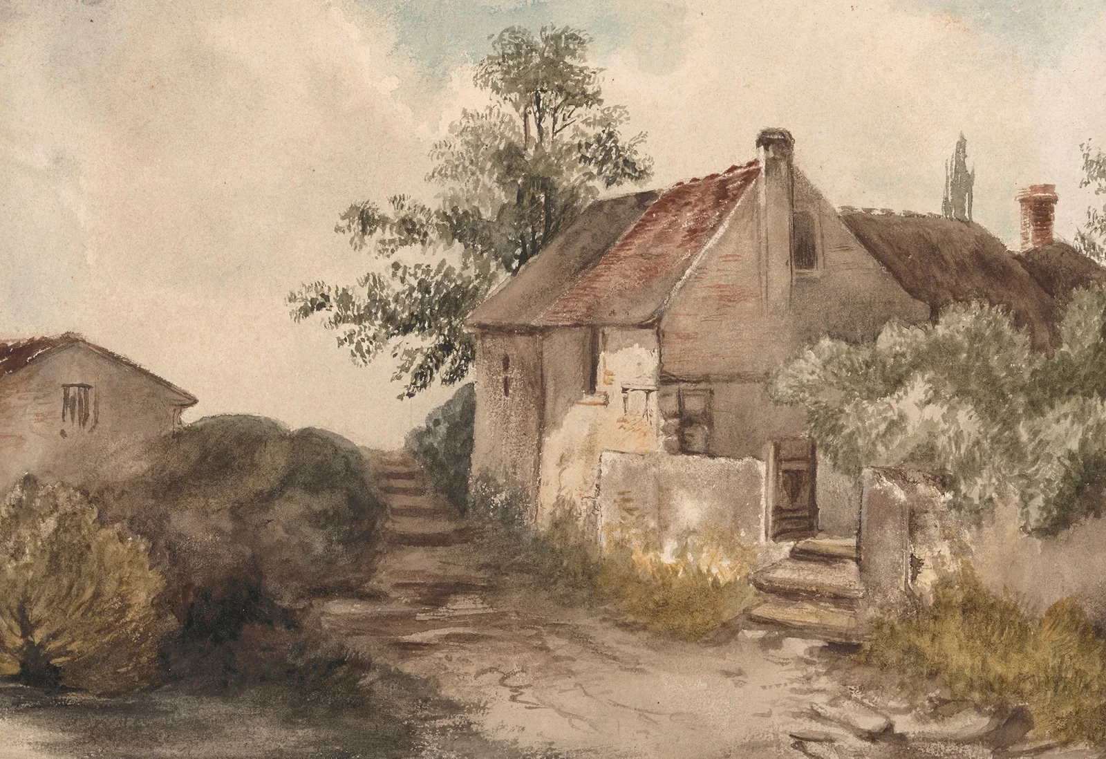 Landscape with a House av Nicaise De Keyser