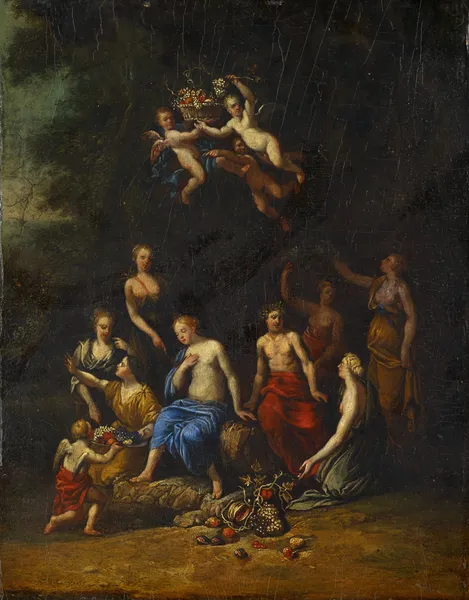Bacchus And Pomona av Gerard de Lairesse