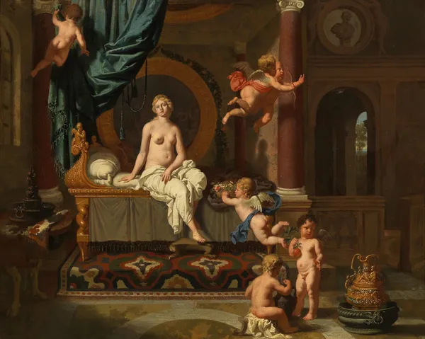 Herse Awaiting the Arrival of Mercury av Gerard de Lairesse