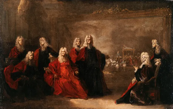 Allégorie des fiançailles de Louis XV avec l’infante Marie-Anne-Victoire d’Espagne, 1722 – nr 1 av Nicolas de Largillière