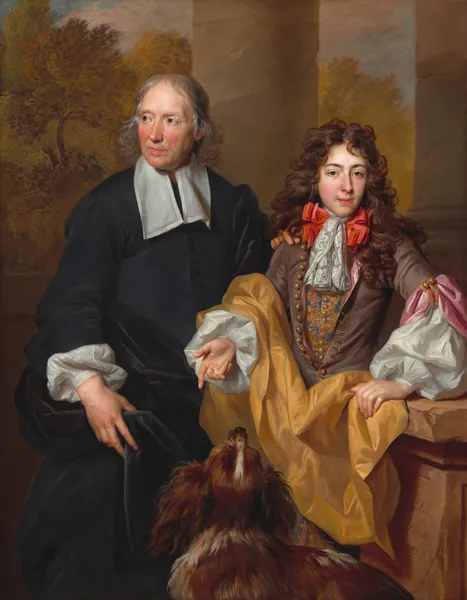 Portrait of a Young Man and His Tutor av Nicolas de Largillière