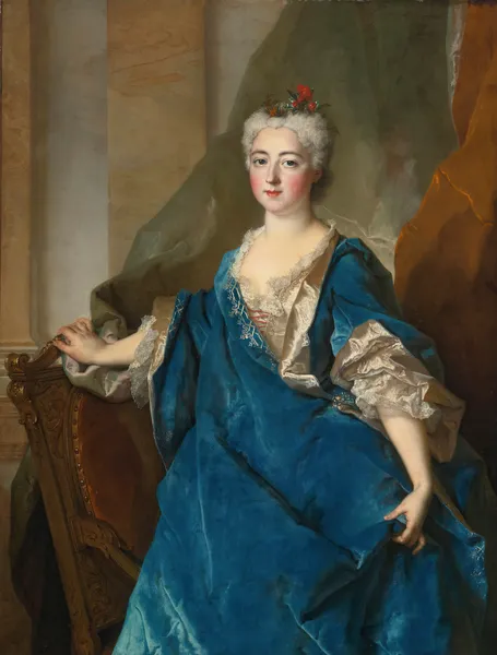 Portrait of The Baronne De Besenval av Nicolas de Largillière