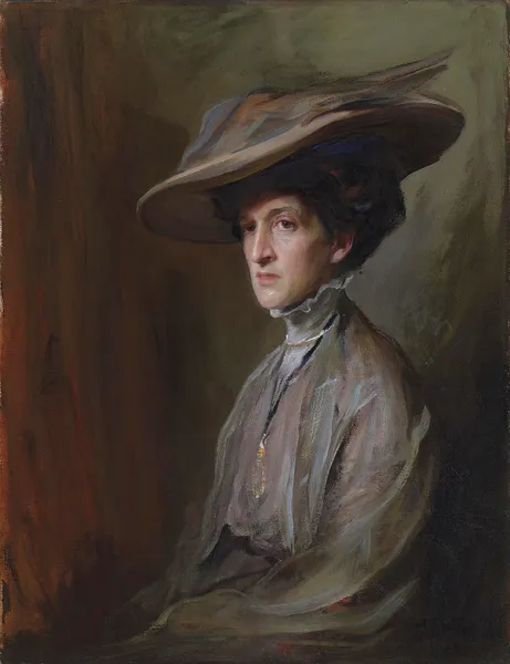 Mrs Herbert Asquith, later Countess of Oxford and Asquith av Philip Alexius de László
