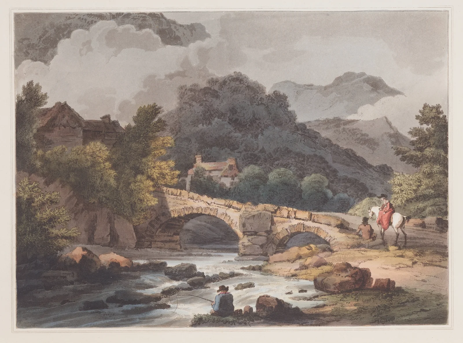 Brathay Bridge av Philip James de Loutherbourg