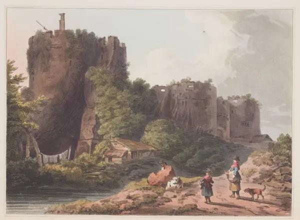 Chepstow Castle in Monmouthshire av Philip James de Loutherbourg