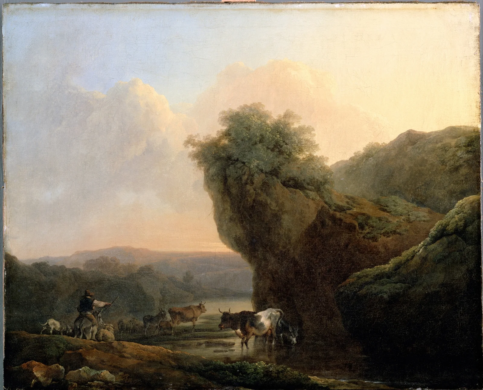 Landscape with Cattle av Philip James de Loutherbourg