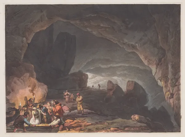 Peak’s Hole, Derbyshire av Philip James de Loutherbourg