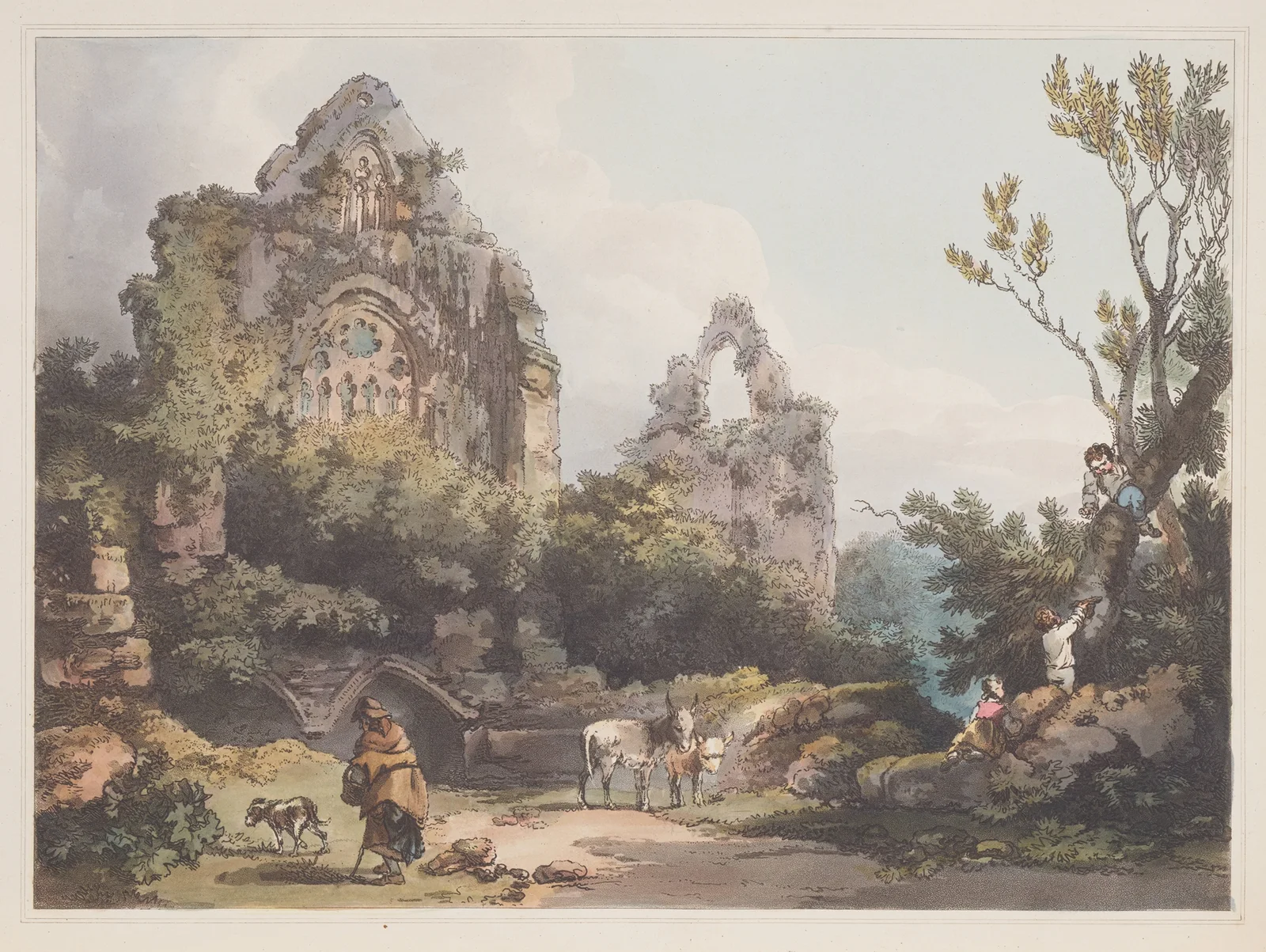 Tintern Abbey av Philip James de Loutherbourg