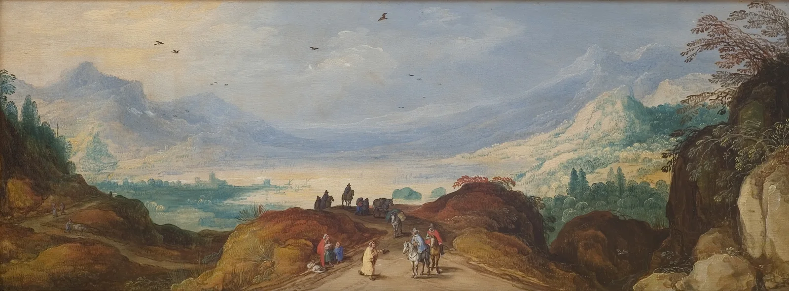 Mountain Landscape with a Lake av Joos de Momper
