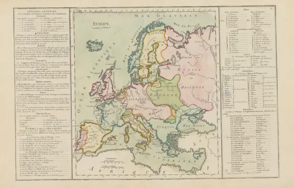 25 Division Générale, de l’Ancien continent, suivant les modernes. Europe av Claude Buy de Mornas
