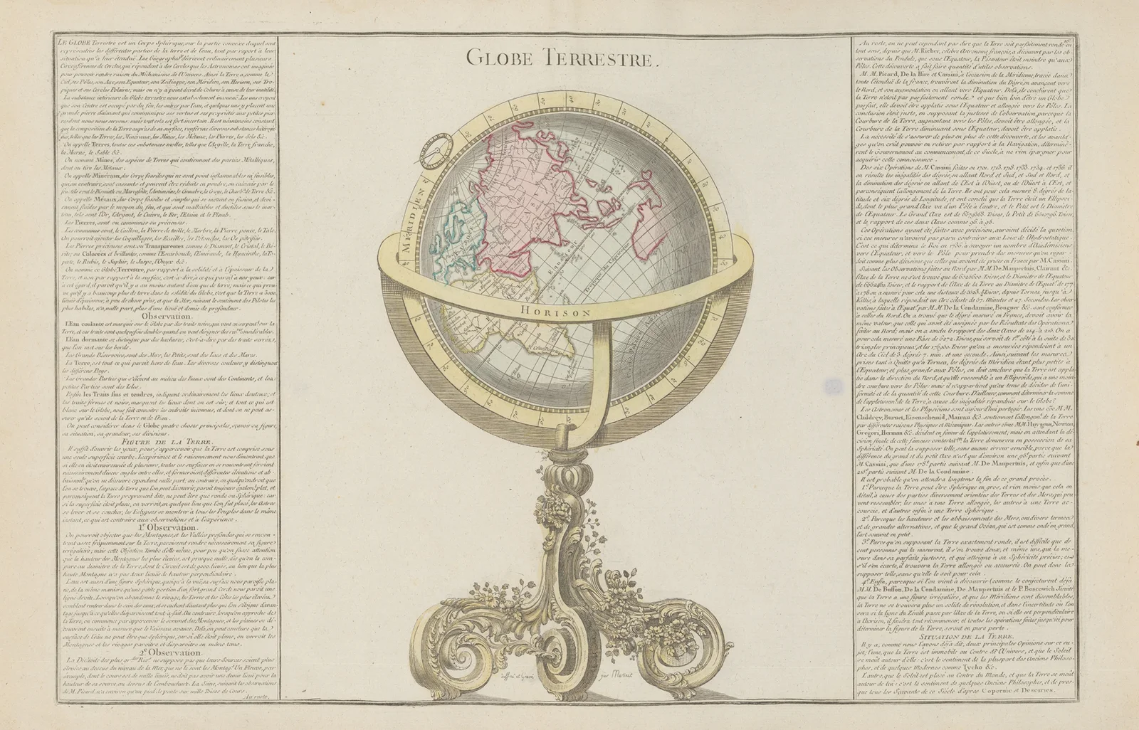 Globe Terrestre av Claude Buy de Mornas