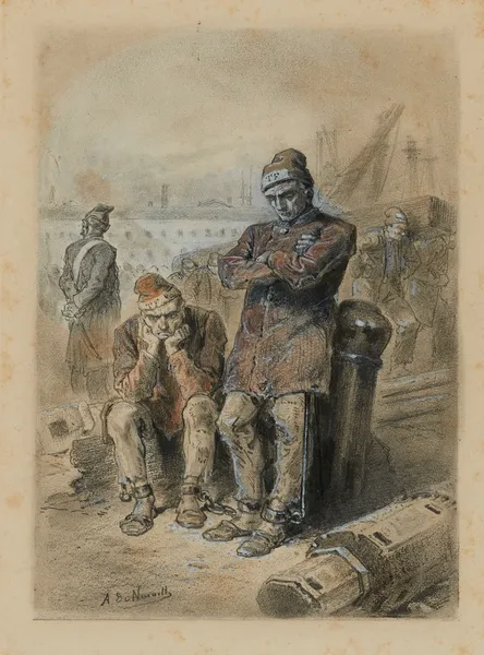 Jean Valjean au bagne Le Numéro 24,601 devient le numéro 9,436 av Alphonse Marie de Neuville
