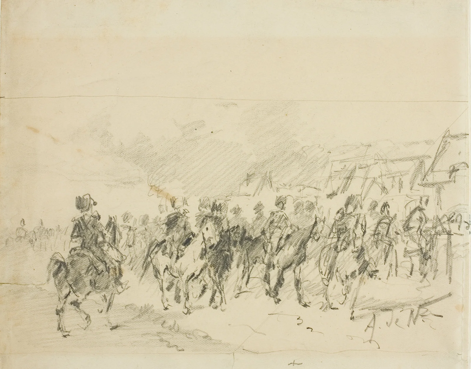 Man on Horseback av Alphonse Marie de Neuville
